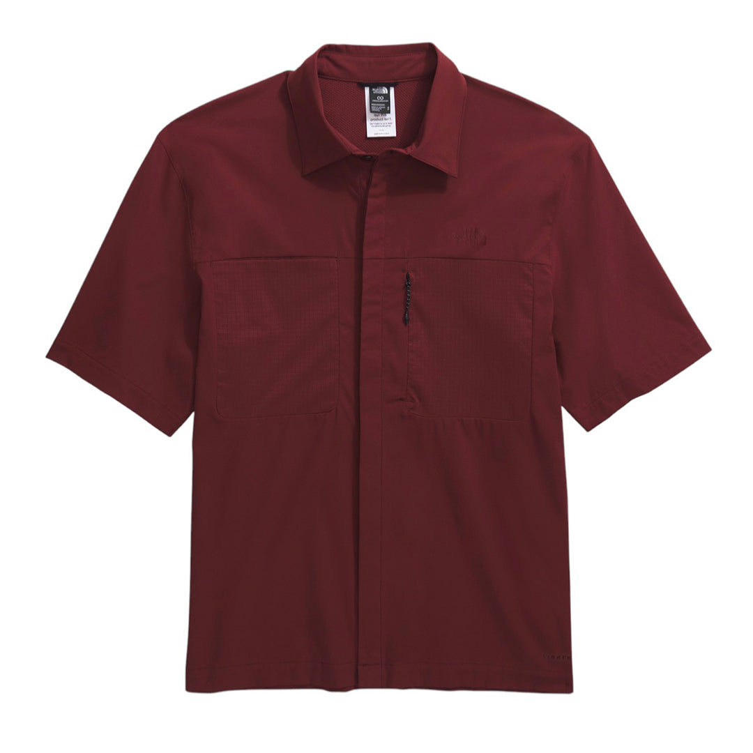 Camisa Hike Lightrange para hombre color vino