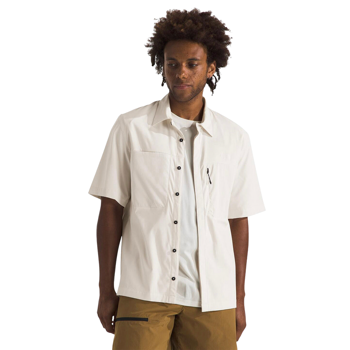 Camisa S/S Lightrange para hombre color blanco