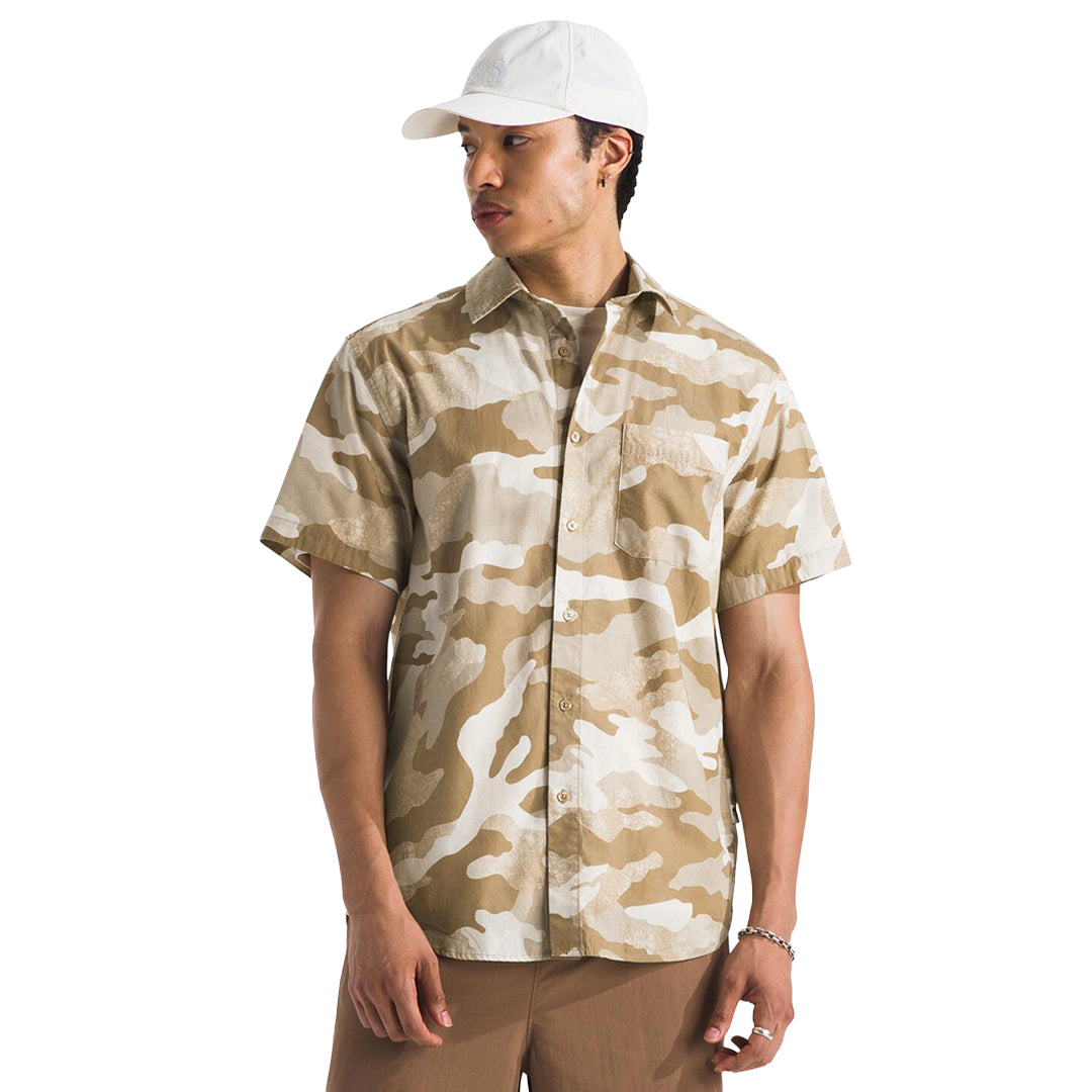 Camisa S/S Baytrail Pattern para hombre color kakhi