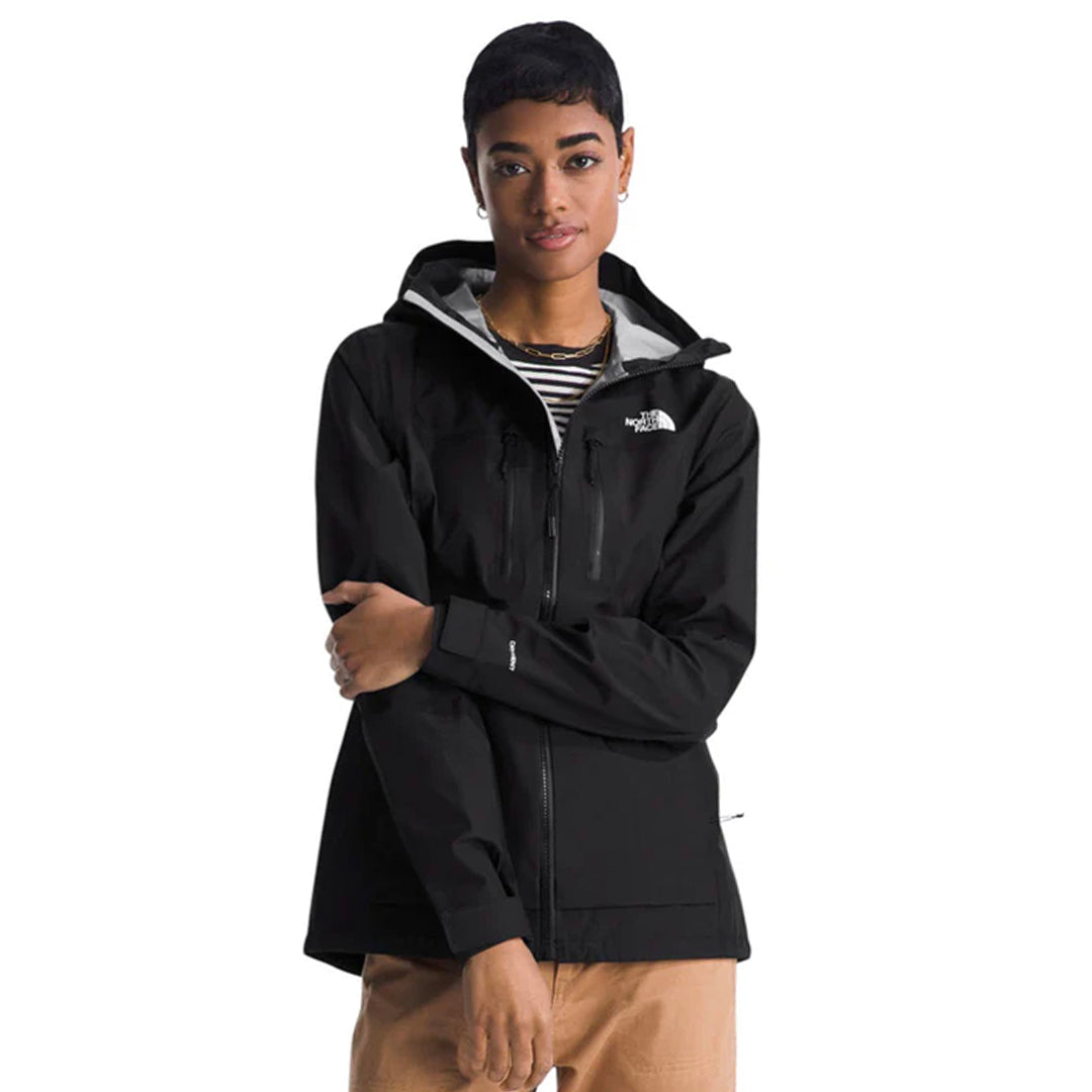 Chaqueta impermeable Terrain Vista 3L Pro para mujer color negro