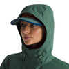 Chaqueta impermeable Antora Rain para mujer color verde