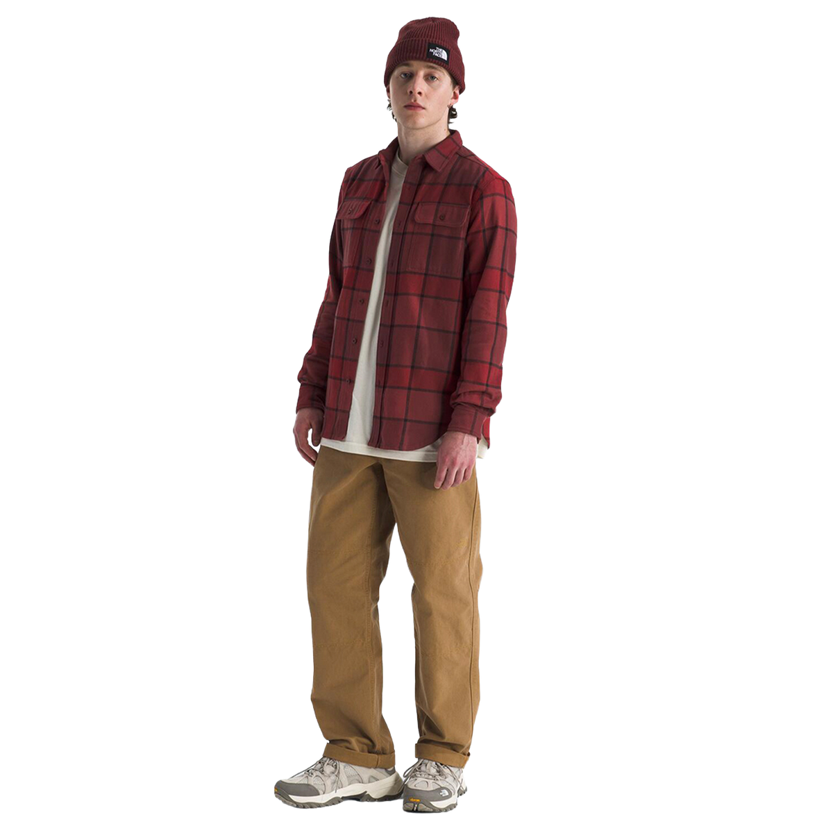 Camisa Arroyo Flannel para hombre color rojo