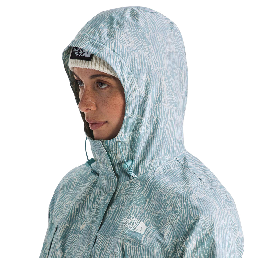 Chaqueta impermeable Antora para mujer color celeste