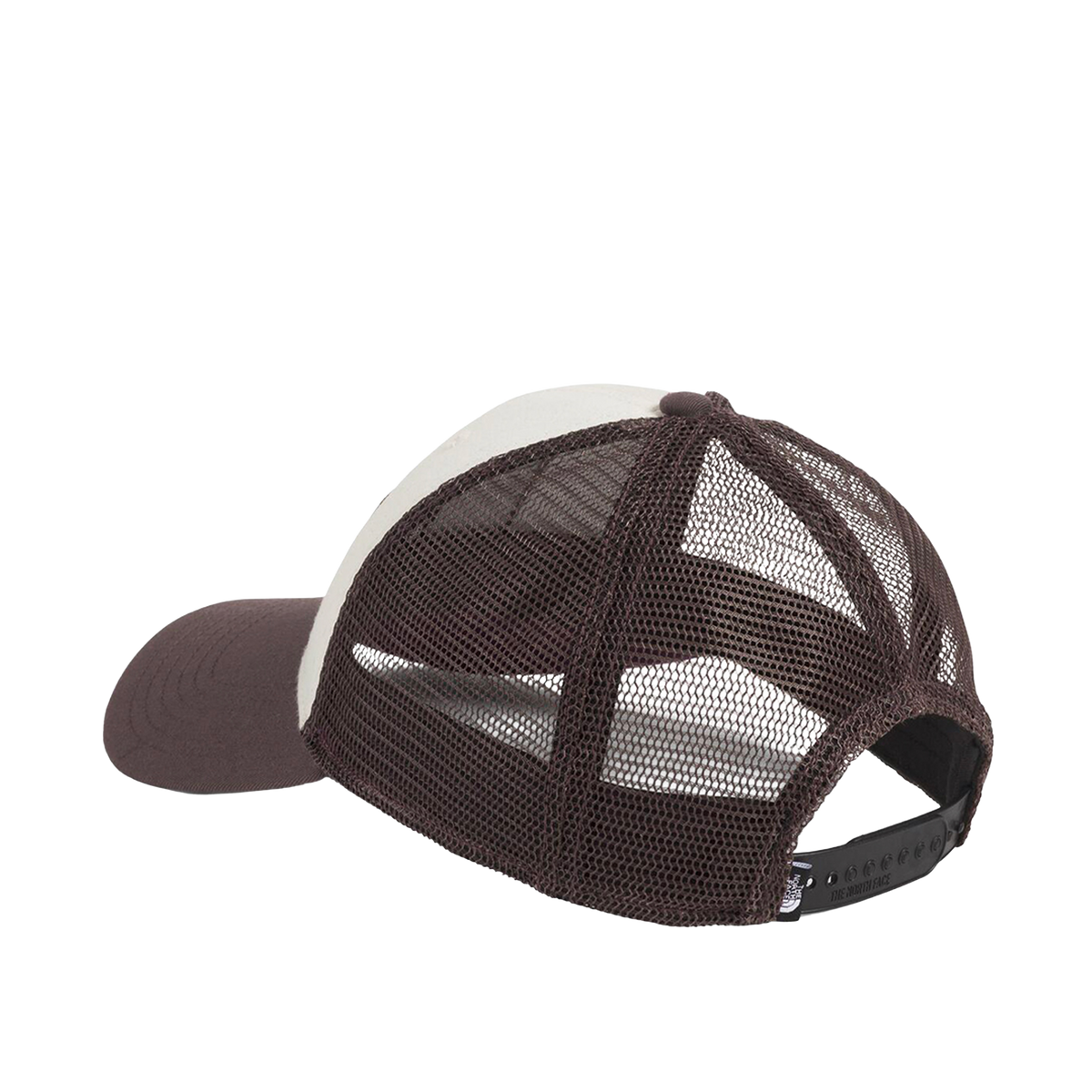 Gorra Mudder Trucker unisex color café y blanco