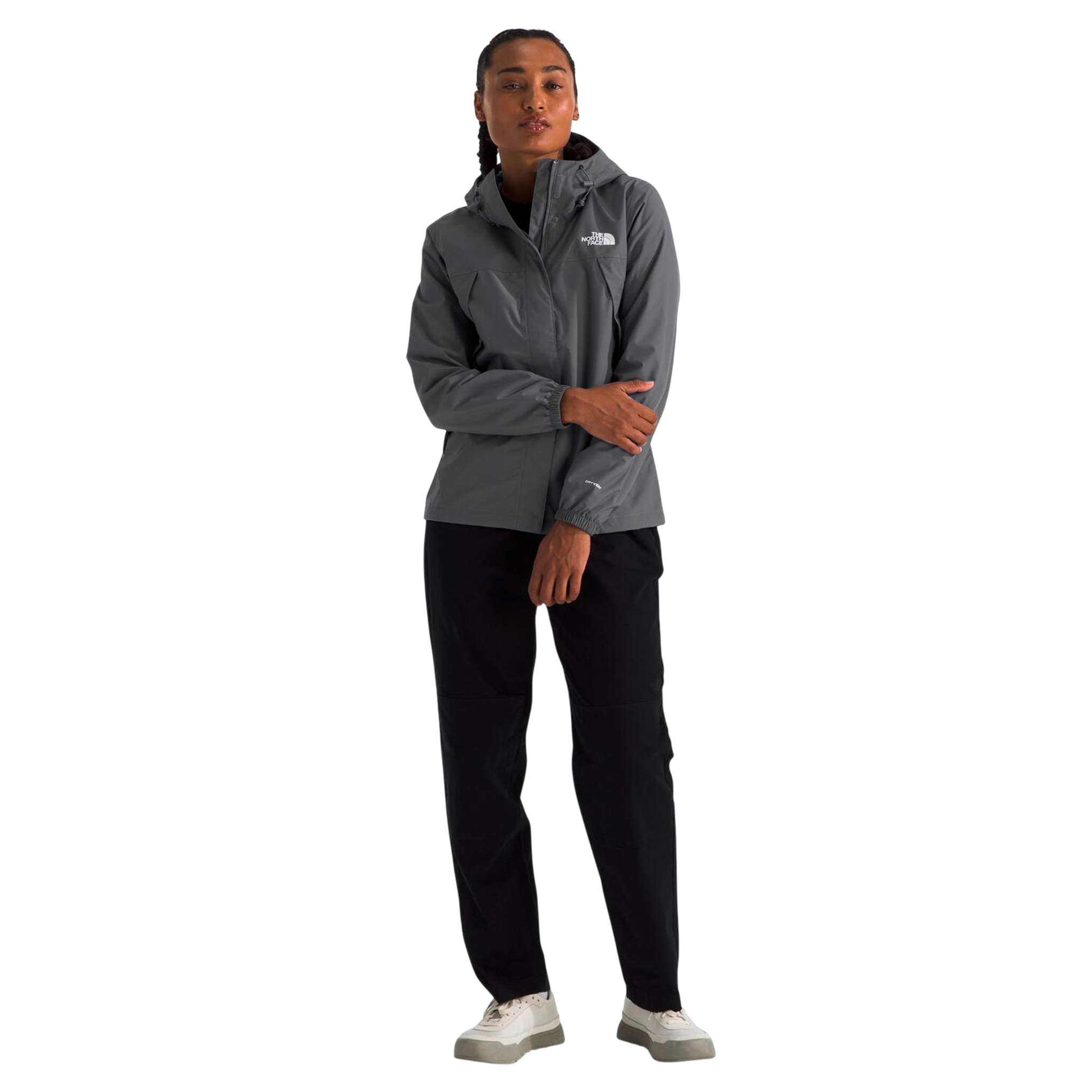 Chaqueta impermeable Antora para mujer color gris