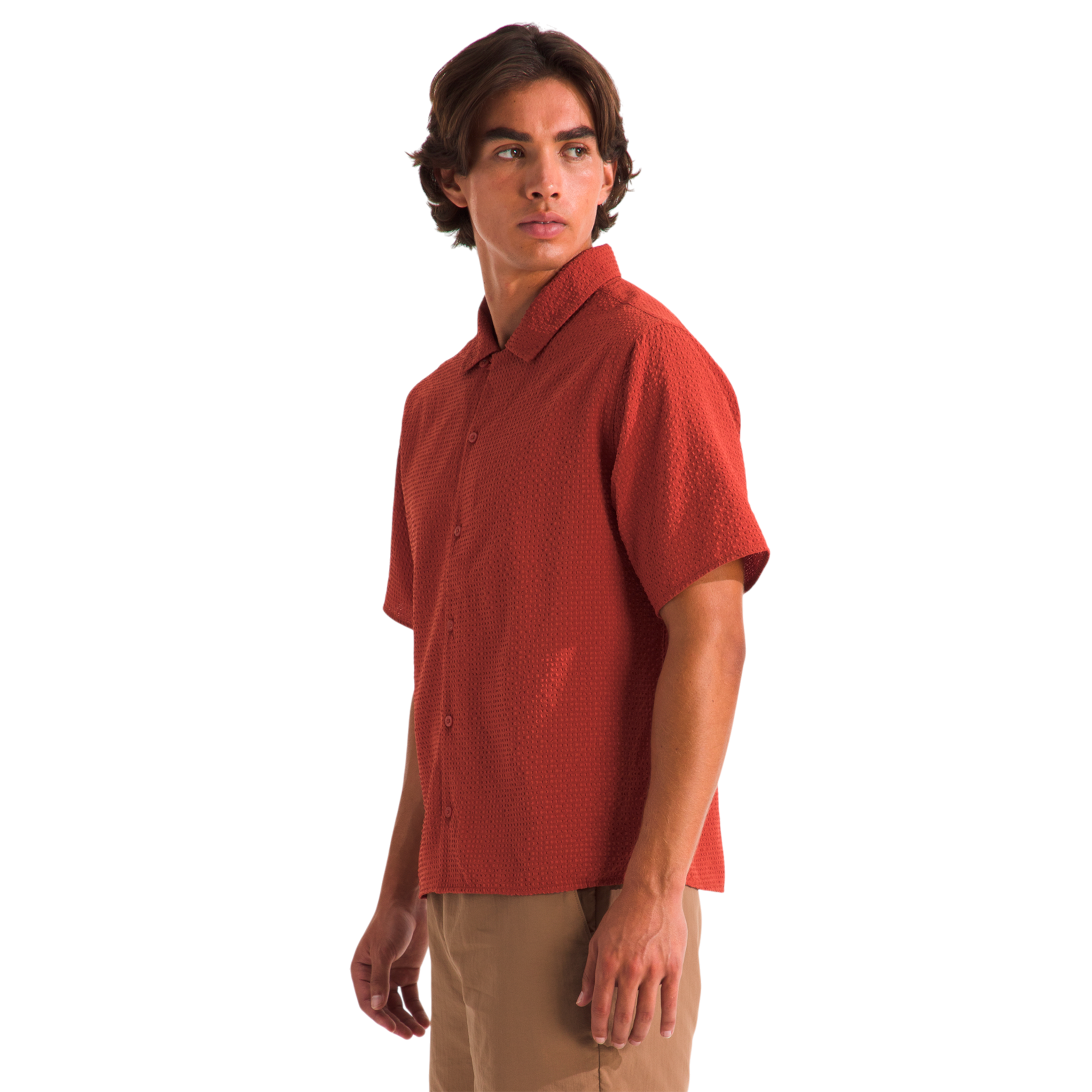 Camisa Pacific para hombre color rojo