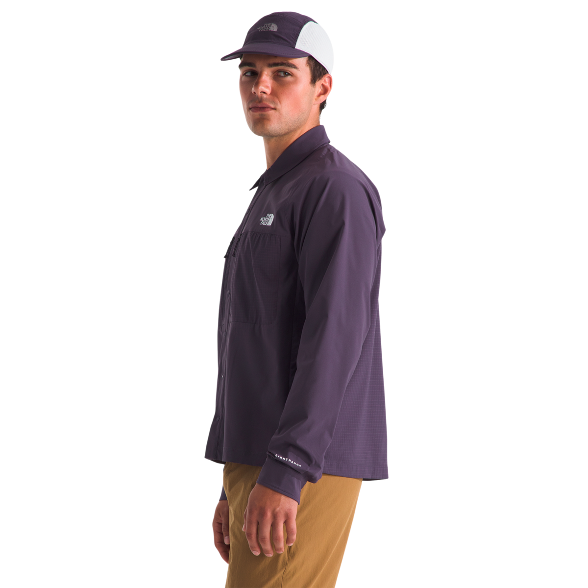 Camisa Trail para hombre color morado