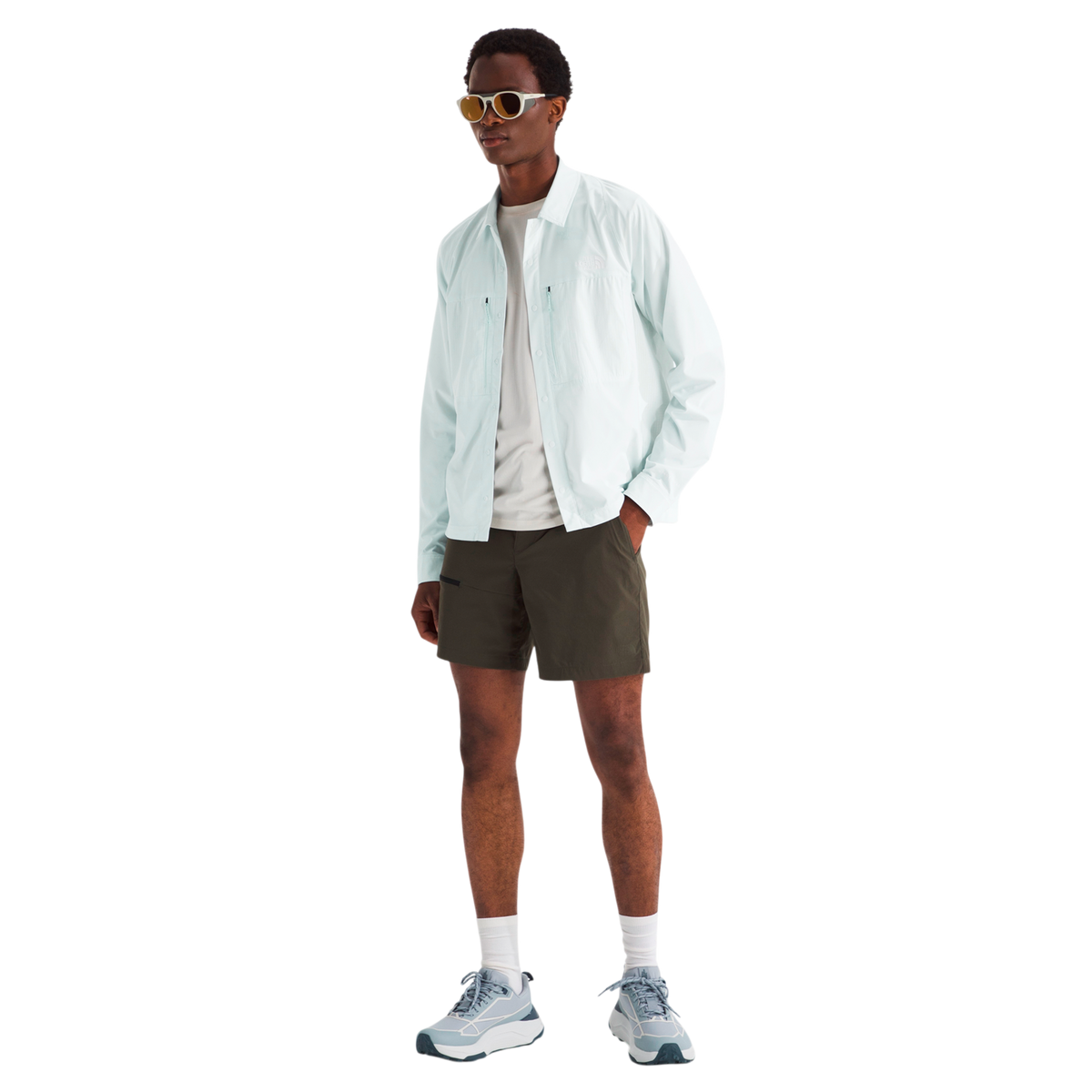 Camisa Trail para hombre color blanco