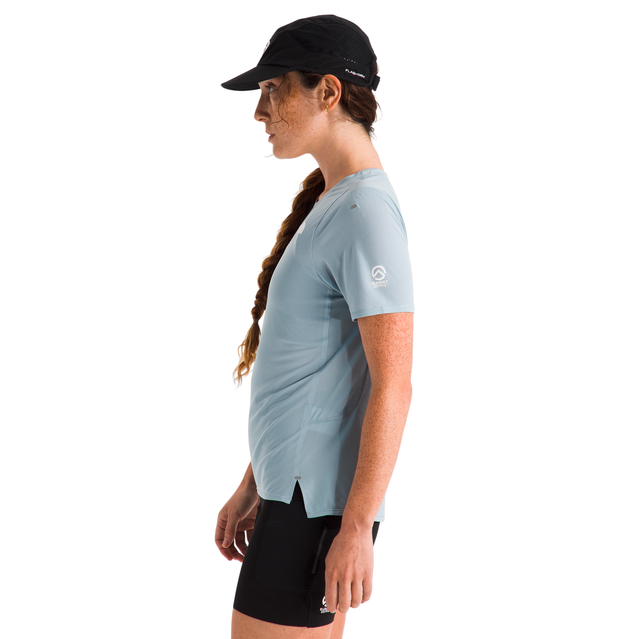 Camiseta Summit para mujer color gris