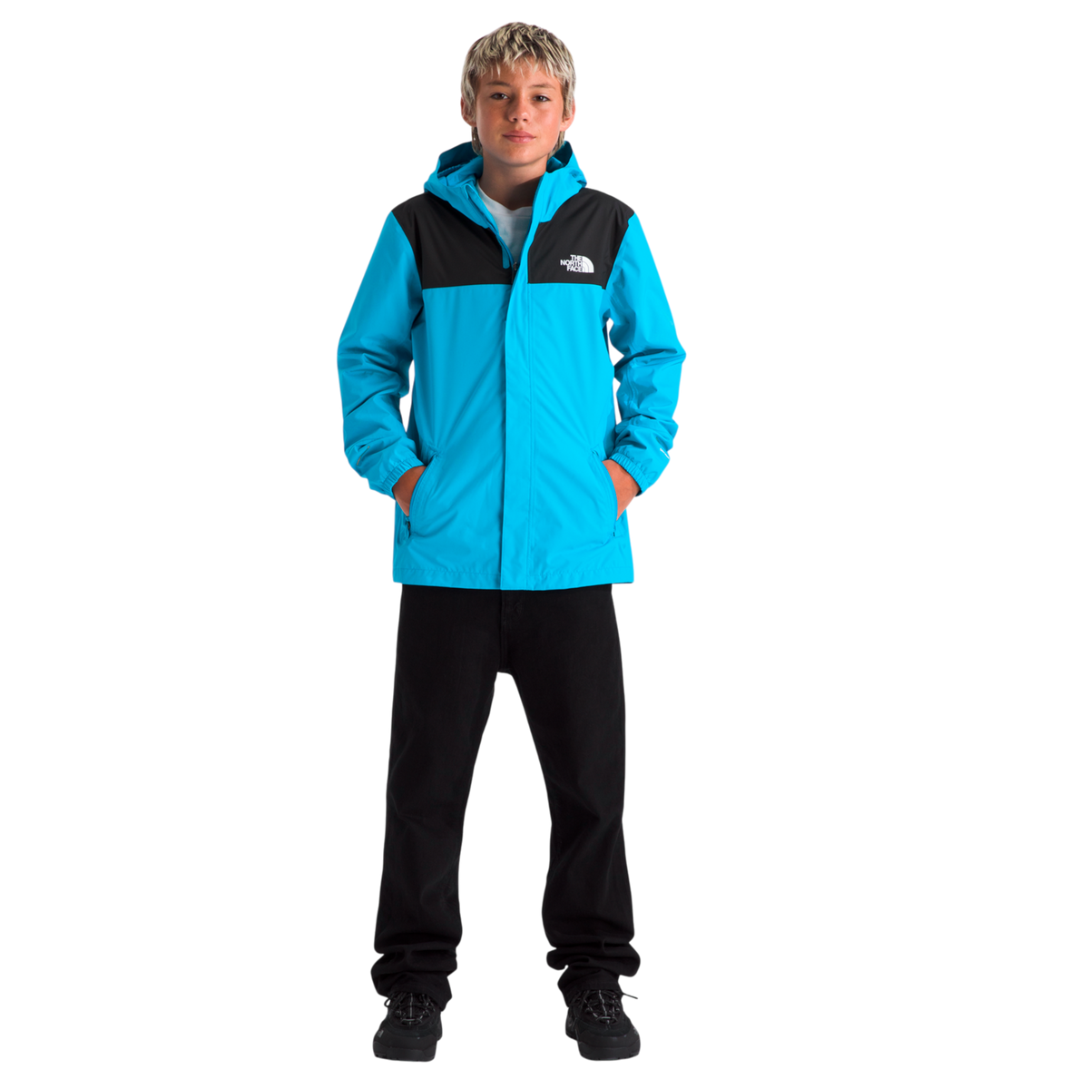Chaqueta impermeable Antora para niño color aqua
