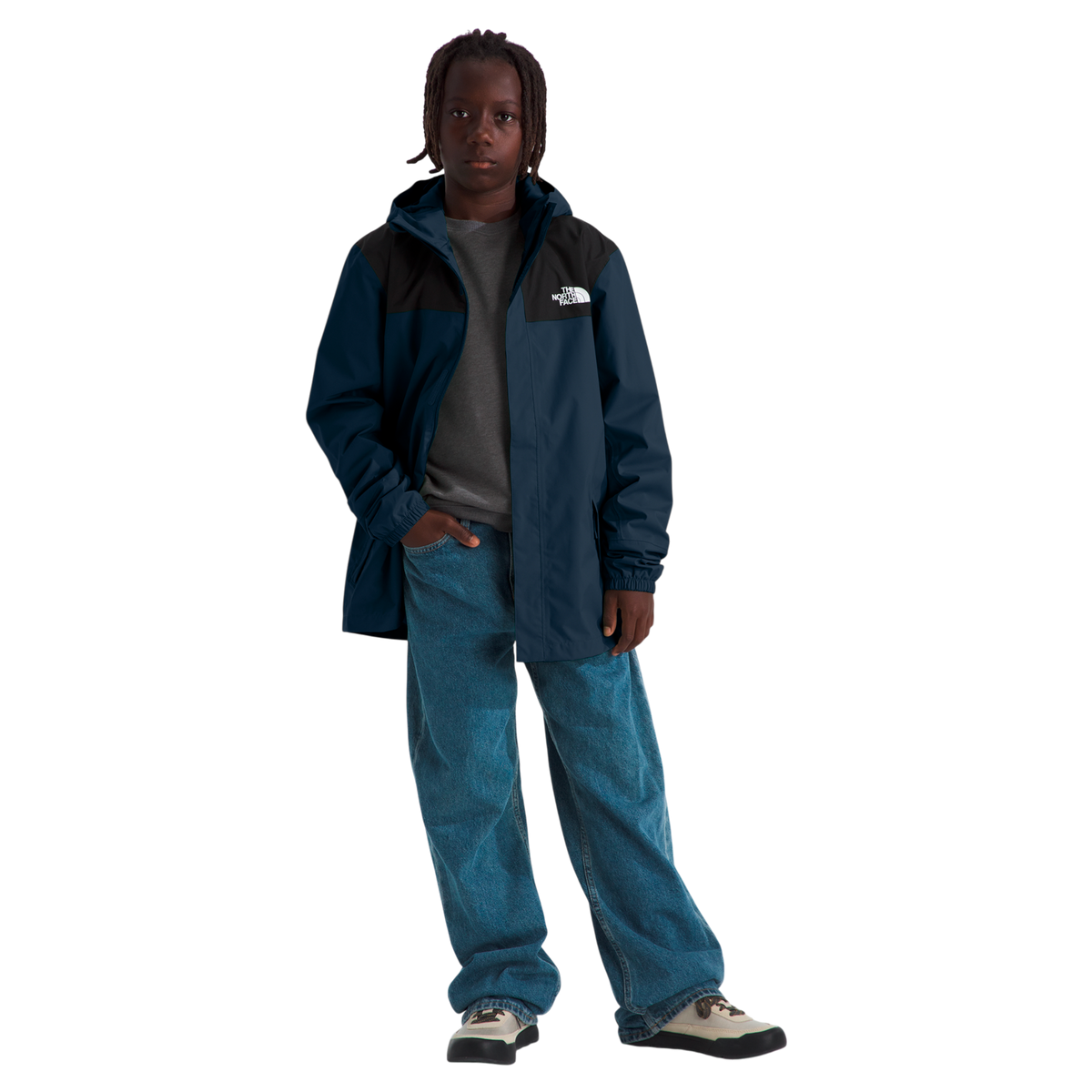 Chaqueta impermeable Antora para niño color azul