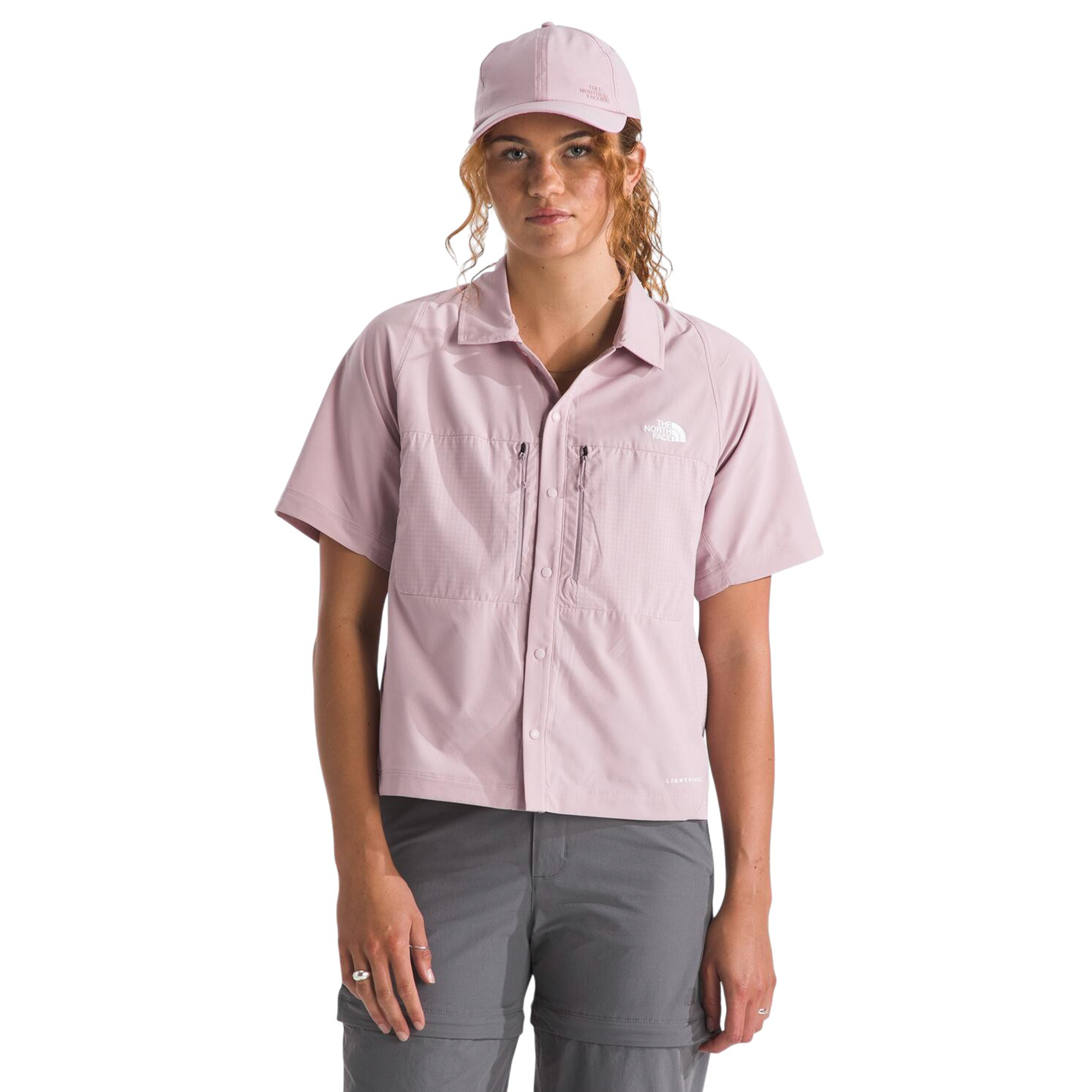 Camisa Trail Lightrange Ss para mujer color rosado
