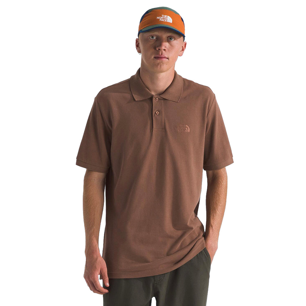 Camisa Essential Regular Polo para hombre color café