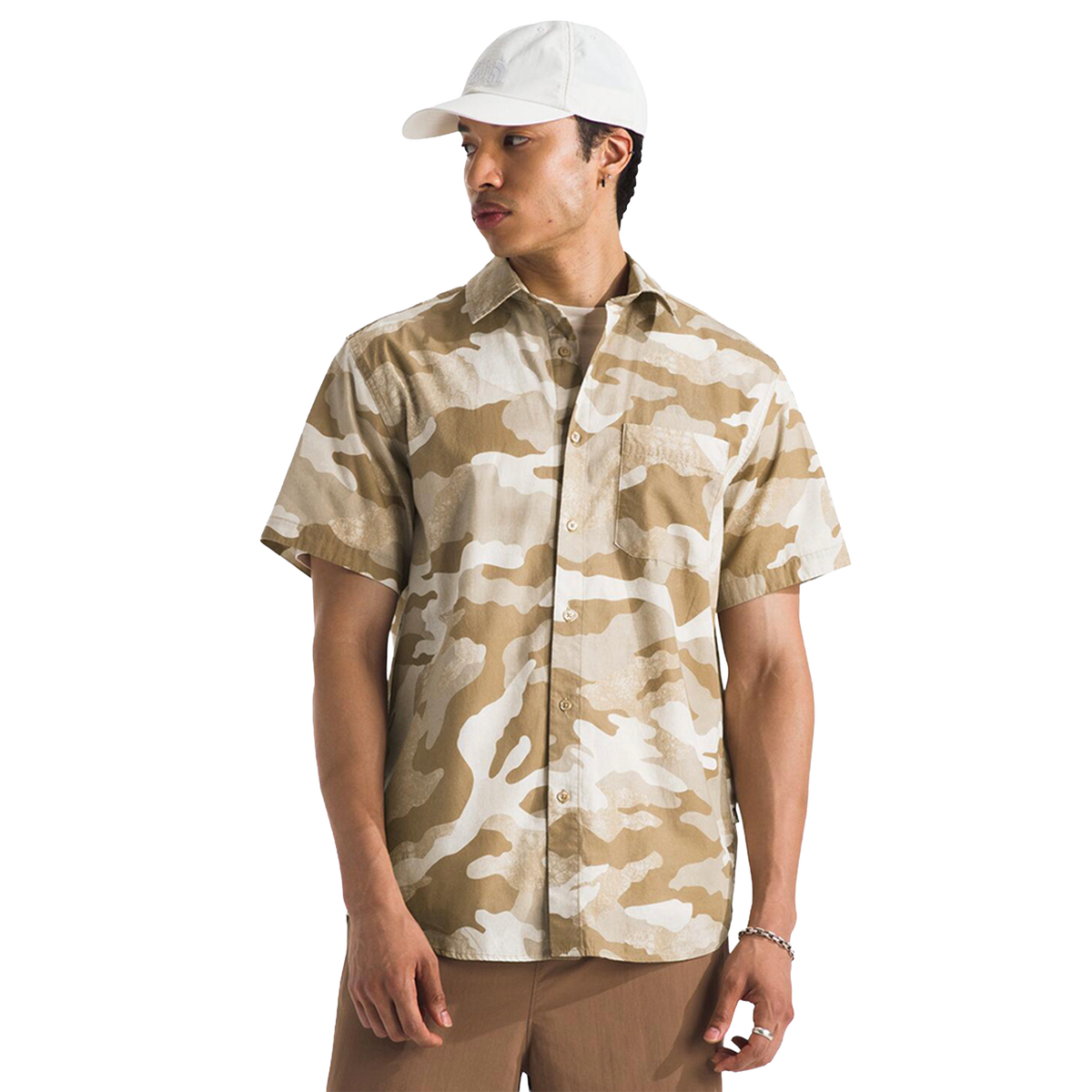 Camisa S/S Baytrail Pattern para hombre color kakhi
