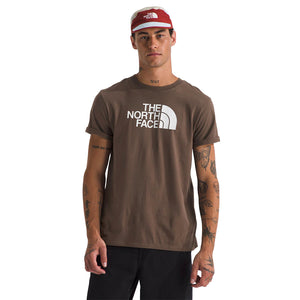 Camiseta S/S Half Dome para hombre color café