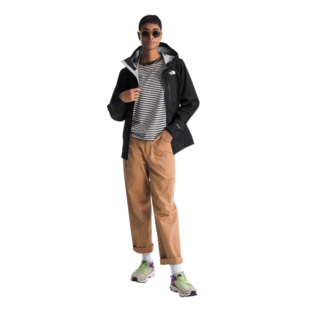 Chaqueta impermeable Terrain Vista 3L Pro para mujer color negro