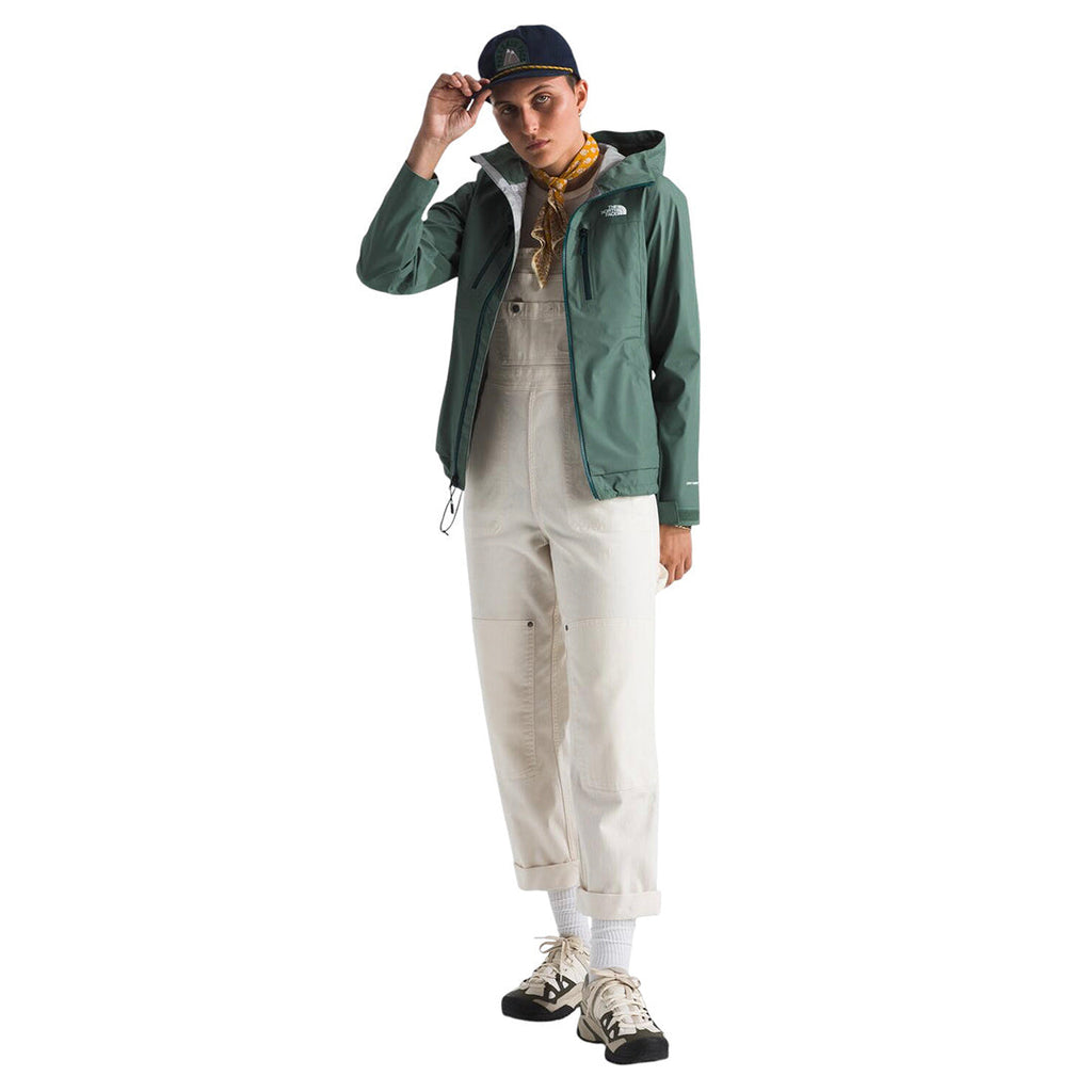 Chaqueta impermeable Terrain para mujer color verde