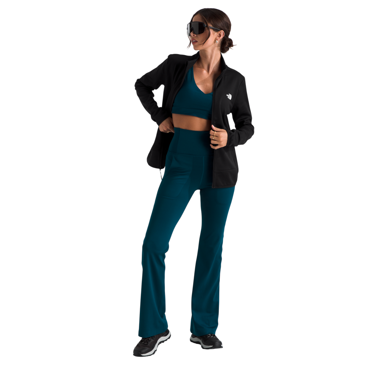 Sudadera Canyonl Full Zip para mujer color negro