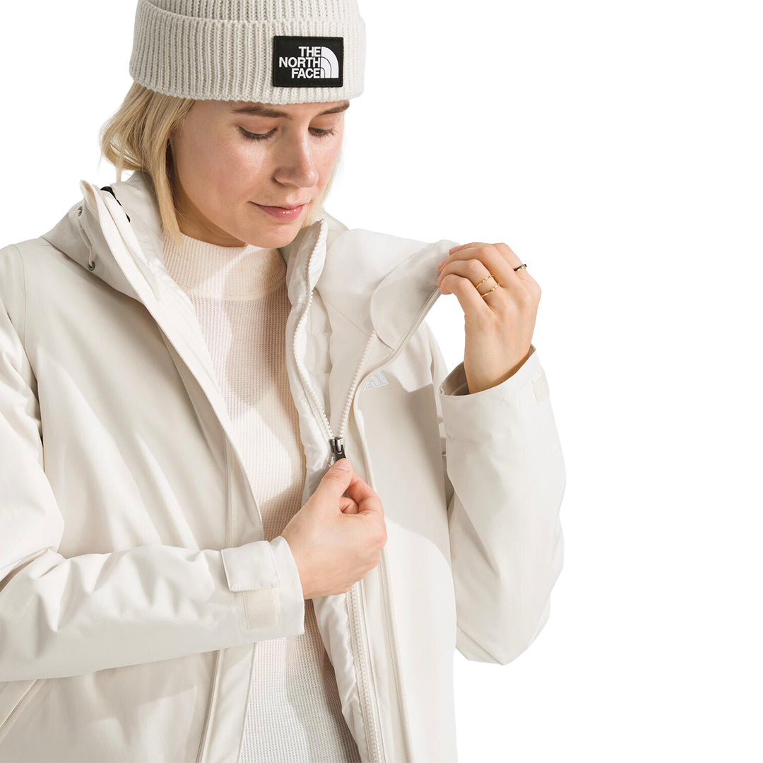 Chaqueta Carto Mono Triclimate Hooded para mujer color blanco