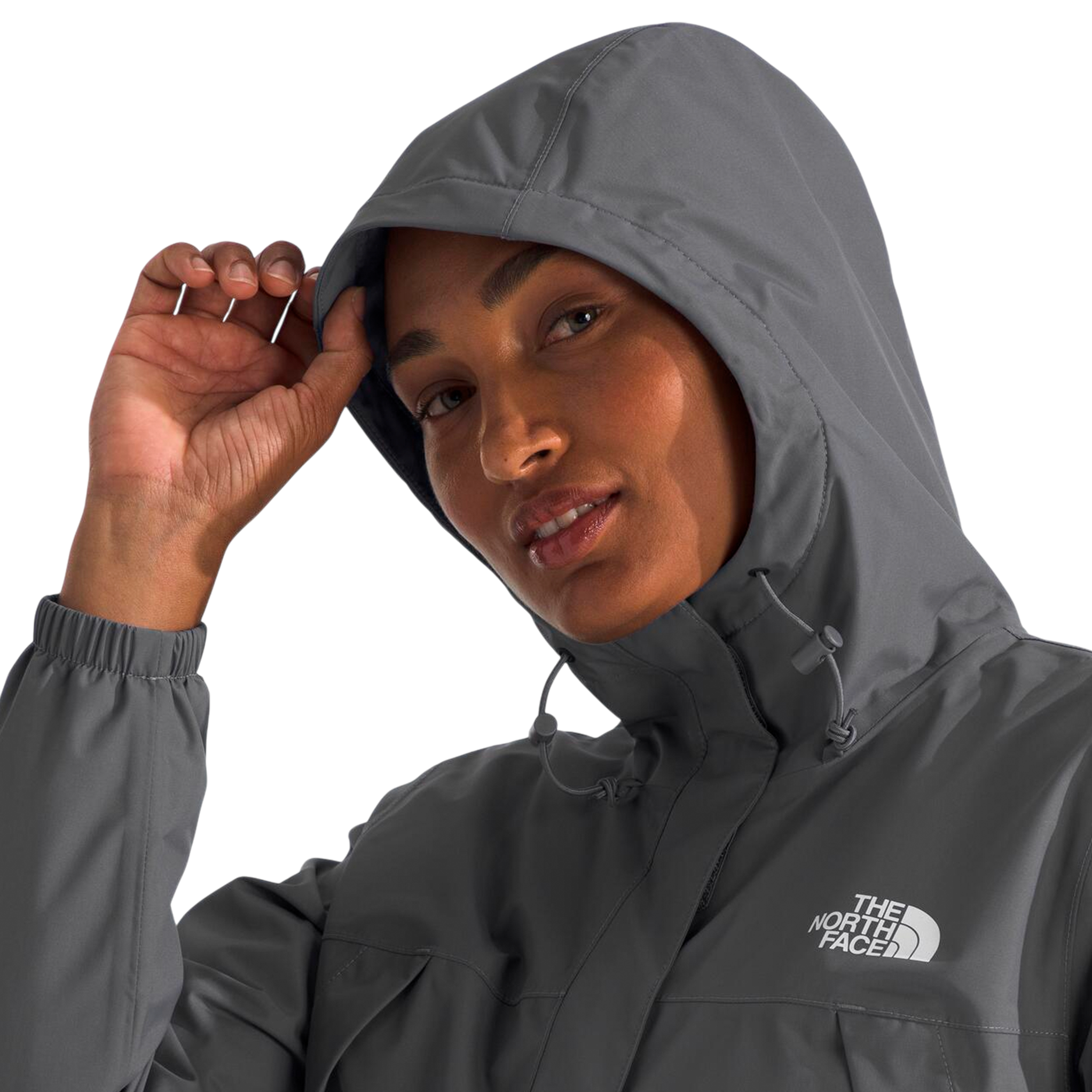 Chaqueta impermeable Antora para mujer color gris