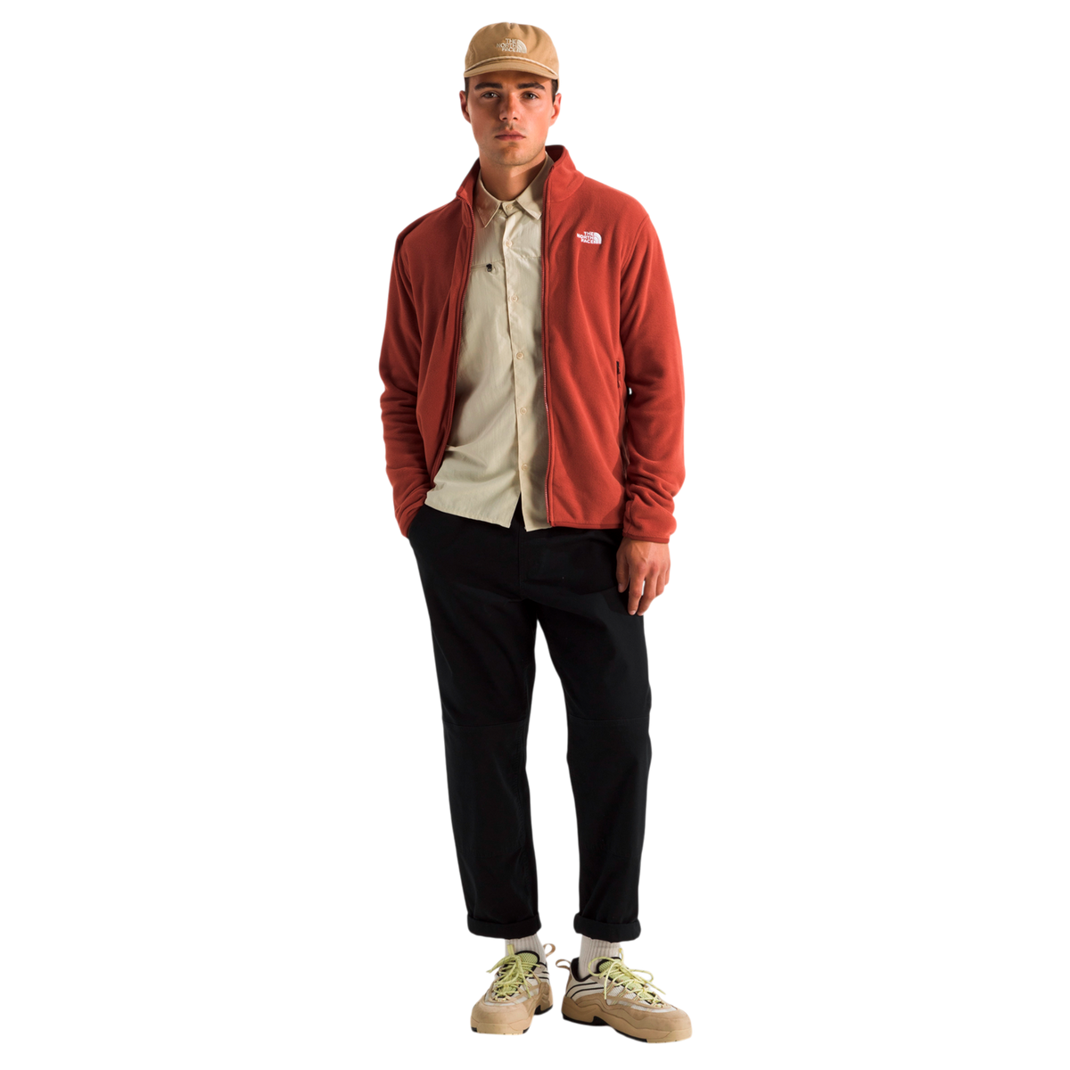 Chaqueta fleece Glacier para hombre color rojo