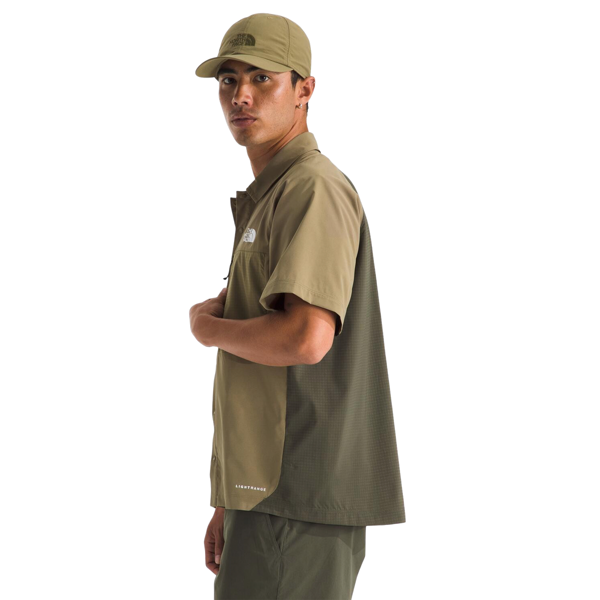 Camisa Trail Lightrange Ss para hombre color café