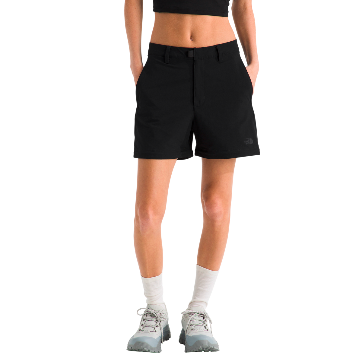 Pantalón convertible Basin para mujer color negro