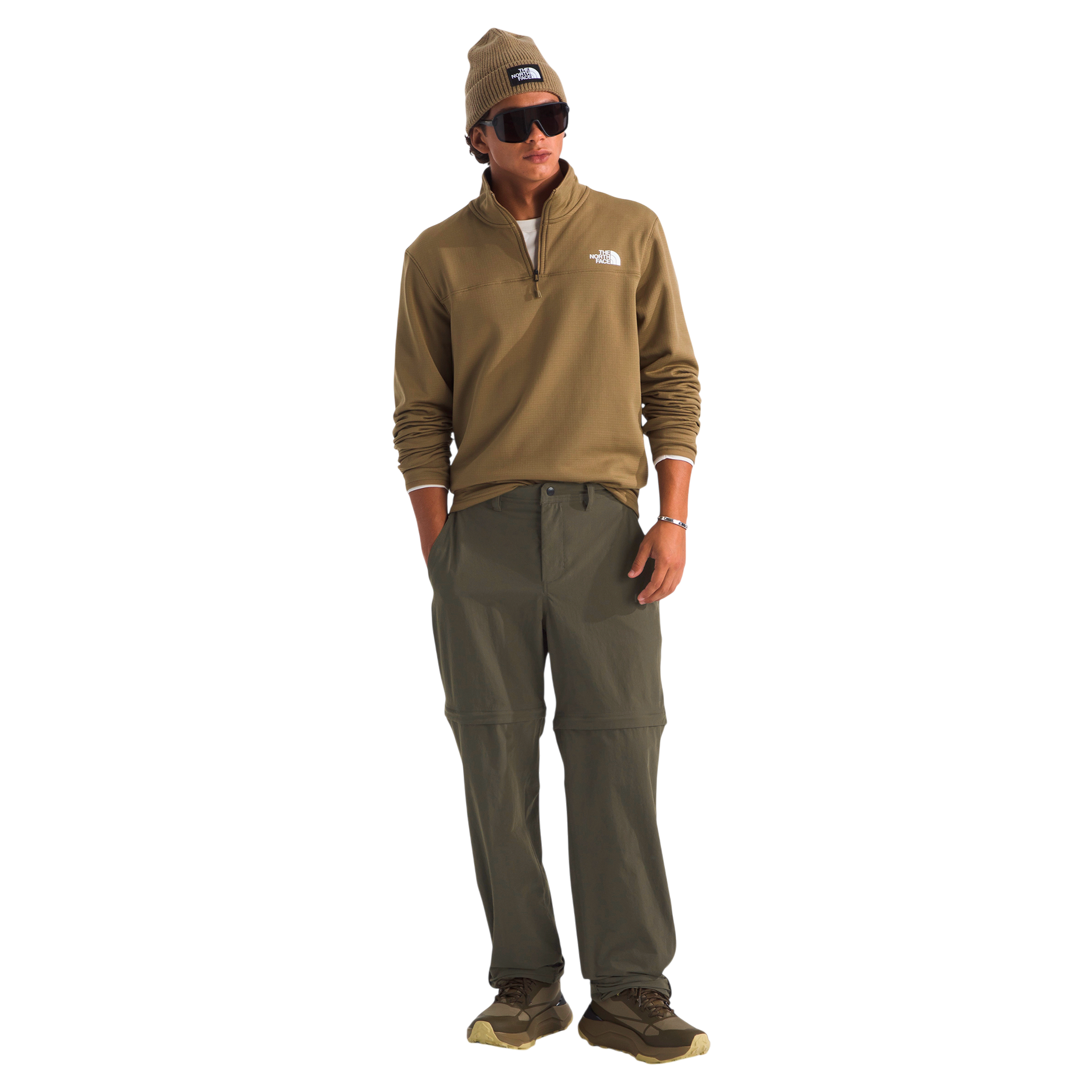Pantalón convertible Basin para hombre color olivo